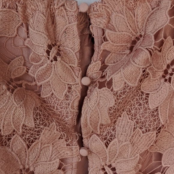 Kendall & Kylie Pink Floral Lace Top, sz: S - Picture 7 of 9